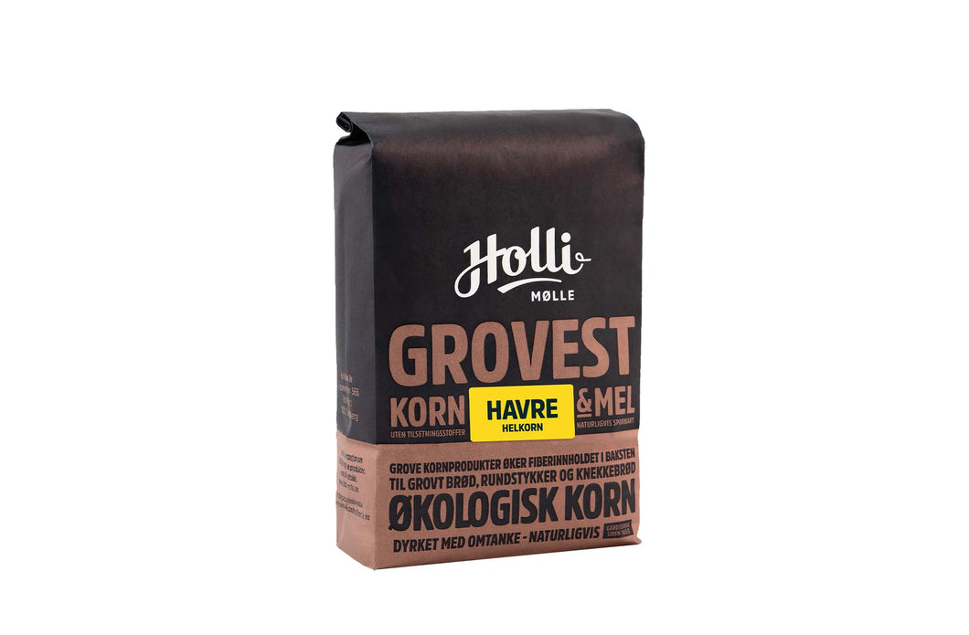 Holli Mølle Økologisk havre, helkorn 1 KG