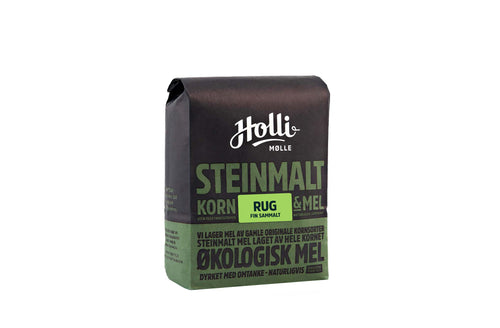 Holli Mølle Økologisk rug, fin sammalt 1 KG