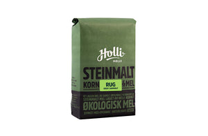 Holli Mølle Økologisk rug, grov sammalt 1 KG