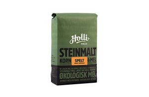 Holli Mølle Økologisk speltmel, grov sammalt 1 KG